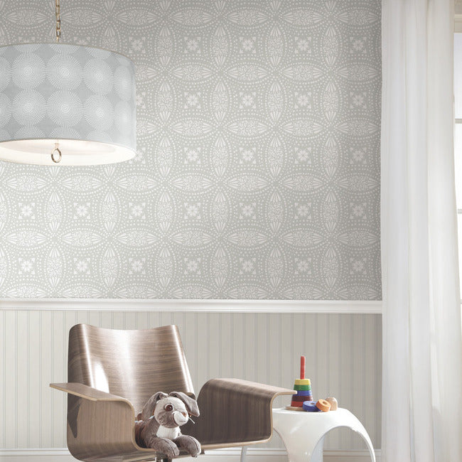 Overlapping Medallions Peel & Stick Wallpaper Peel and Stick Wallpaper RoomMates   