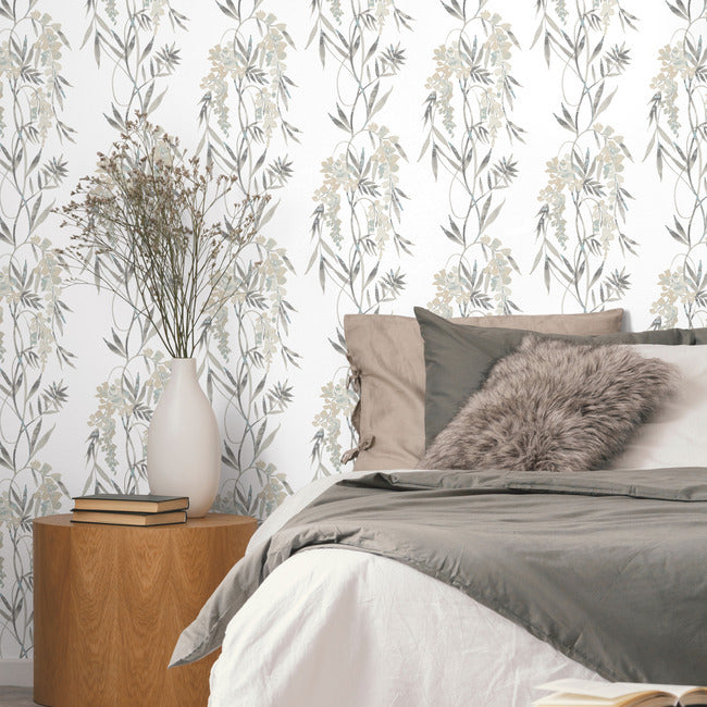 Nouveaux Wisteria Peel & Stick Wallpaper Peel and Stick Wallpaper RoomMates   