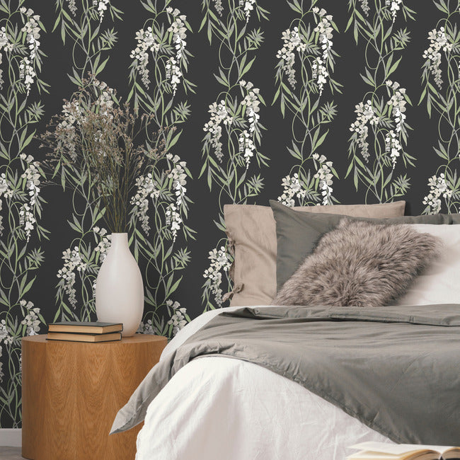 Nouveaux Wisteria Peel & Stick Wallpaper Peel and Stick Wallpaper RoomMates   