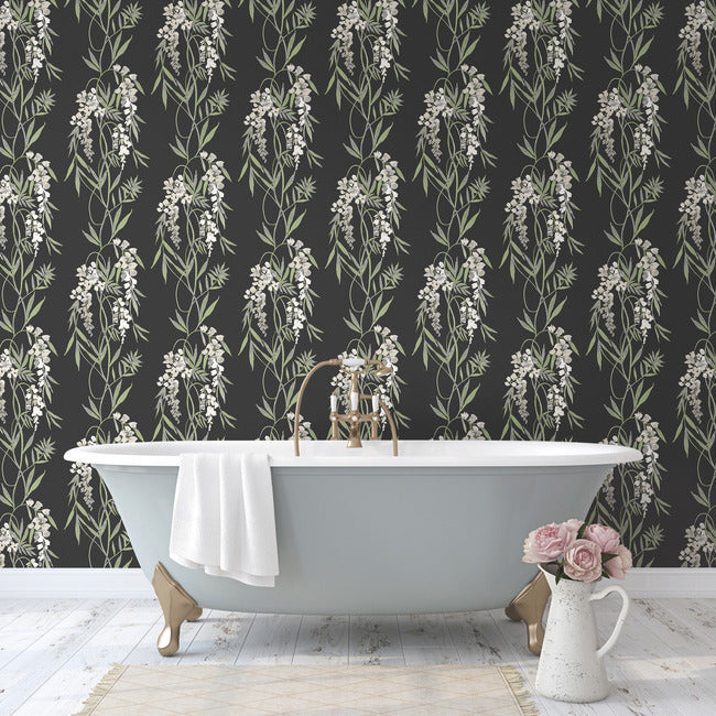 Nouveaux Wisteria Peel & Stick Wallpaper Peel and Stick Wallpaper RoomMates   