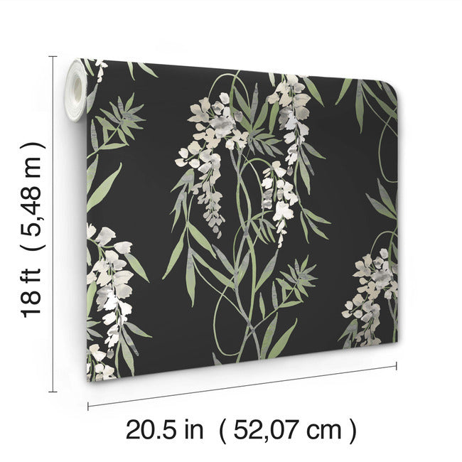 Nouveaux Wisteria Peel & Stick Wallpaper Peel and Stick Wallpaper RoomMates   