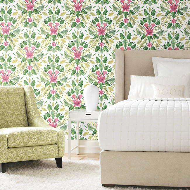 Cat Coquillette Tropical Peel & Stick Wallpaper Peel and Stick Wallpaper RoomMates   