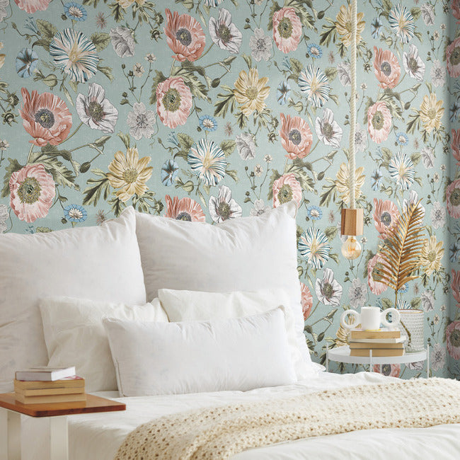 Vintage Poppy Peel & Stick Wallpaper – RoomMates Decor