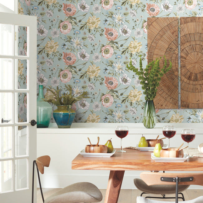 Vintage Poppy Peel & Stick Wallpaper – RoomMates Decor