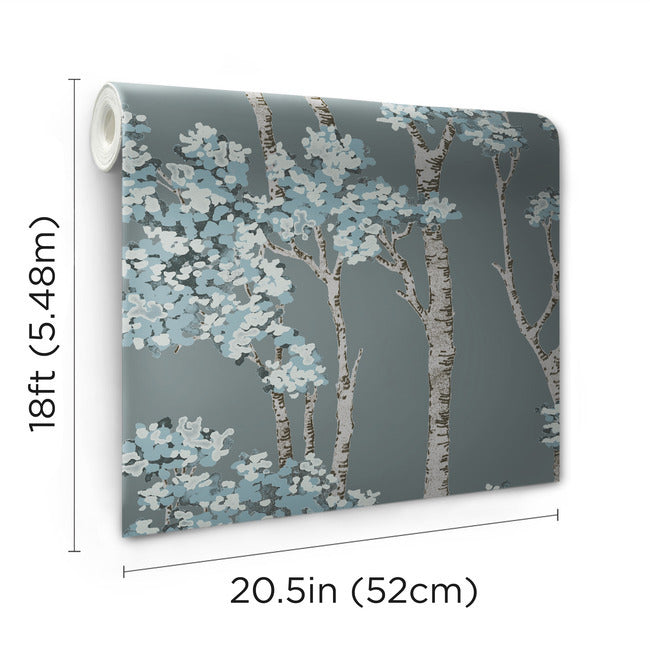 Birch Grove Peel & Stick Wallpaper Peel and Stick Wallpaper RoomMates   