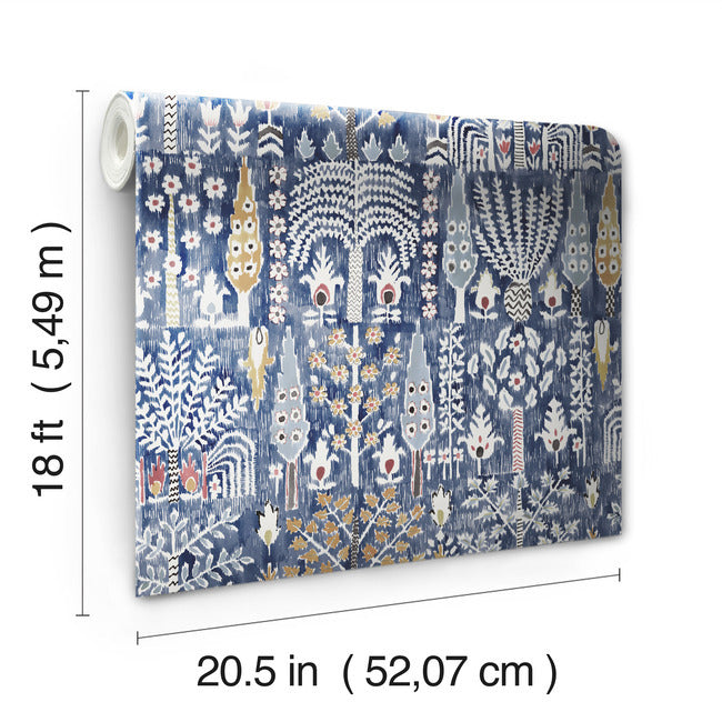 Persian Ikat Peel & Stick Wallpaper Peel and Stick Wallpaper RoomMates   