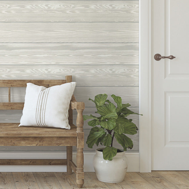 3D Textured Shiplap Peel & Stick Wallpaper (With Raised Inks) Peel and Stick Wallpaper RoomMates   