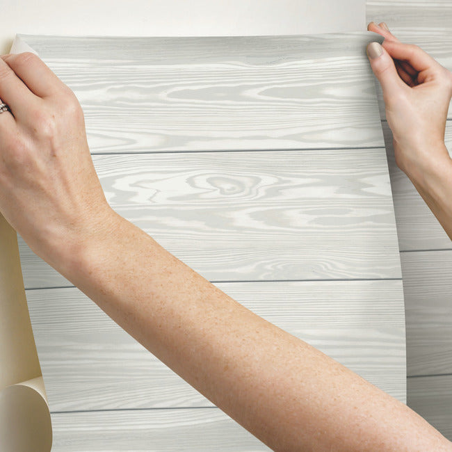 3D Textured Shiplap Peel & Stick Wallpaper (With Raised Inks) Peel and Stick Wallpaper RoomMates   