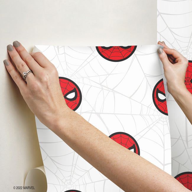 Spider-Man Icon Peel And Stick Wallpaper Peel and Stick Wallpaper RoomMates   