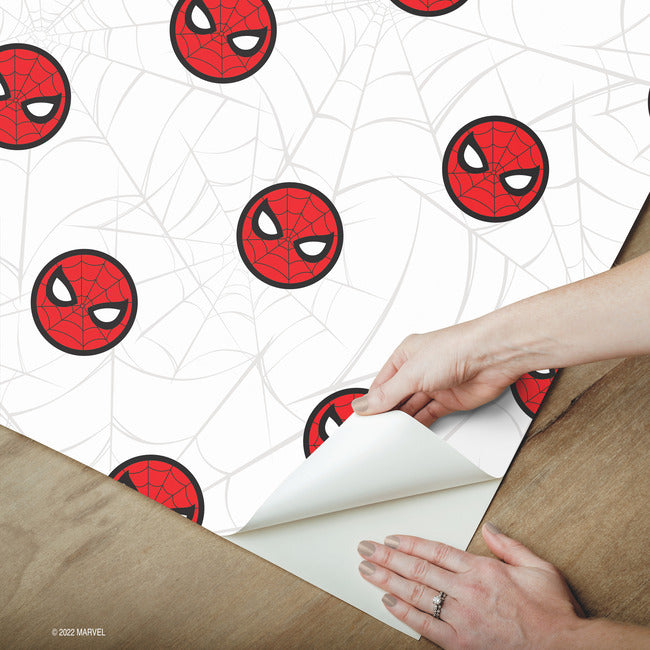 Spider-Man Icon Peel And Stick Wallpaper Peel and Stick Wallpaper RoomMates   