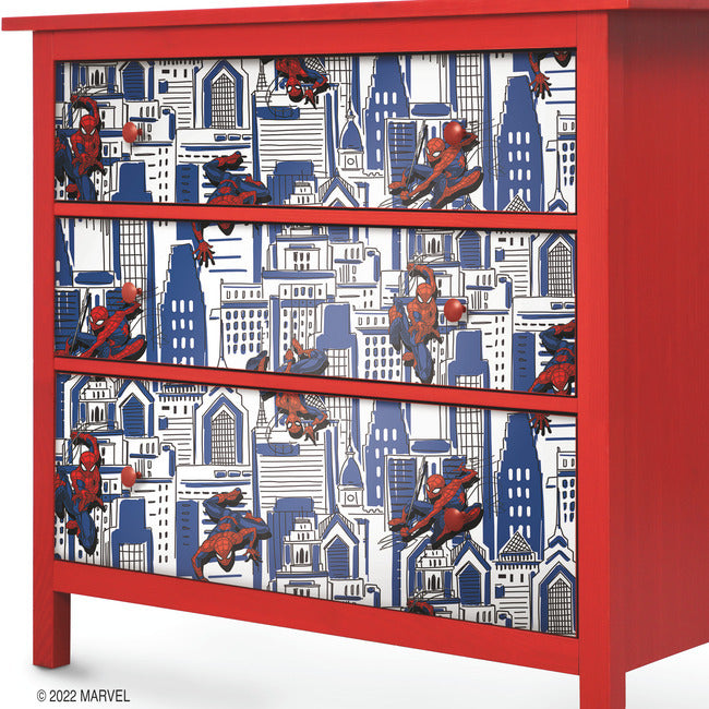 Spider-Man Cityscape Peel And Stick Wallpaper Peel and Stick Wallpaper RoomMates   