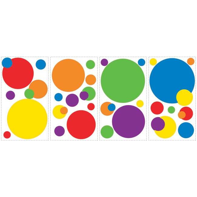 Colorful Dots Wall Decals Wall Decals RoomMates   