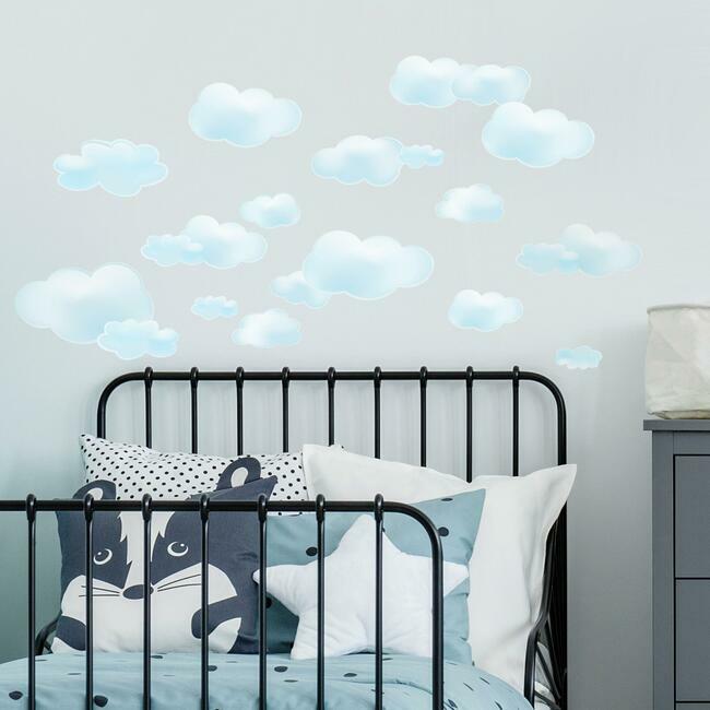 Blue Clouds Wall Decals Wall Decals RoomMates   