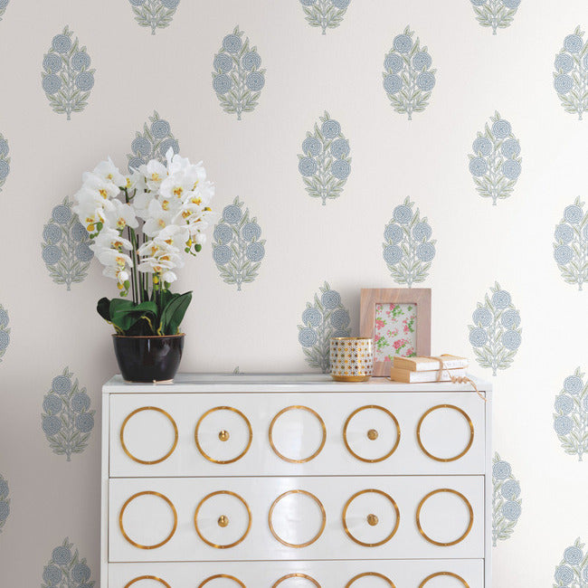 Tamara Day Dutch Floral Wallpaper Peel and Stick Wallpaper RoomMates   