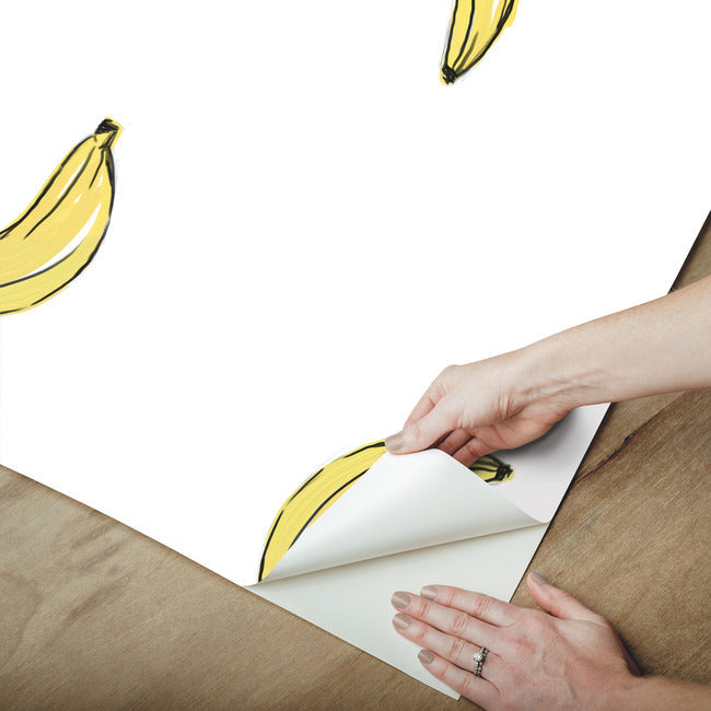 Mr. Kate Banana Print Peel & Stick Wallpaper Peel and Stick Wallpaper RoomMates   