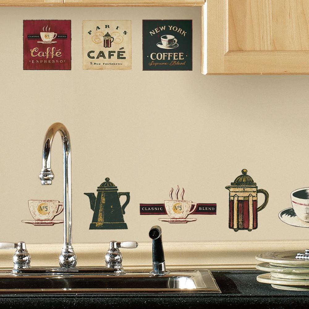 Coffee House Wall Decals Wall Decals RoomMates   