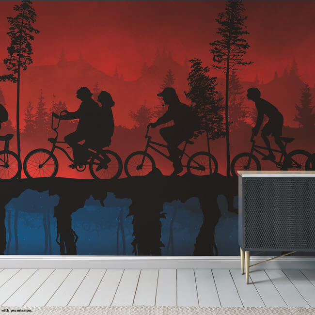Stranger Things “The Upside Down” Peel and Stick Wallpaper Mural Wall Murals RoomMates Decor   