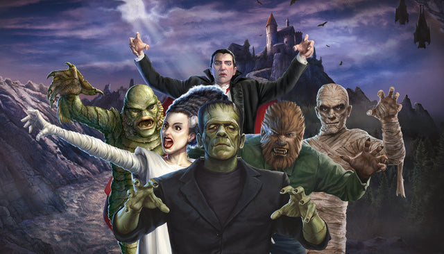 Universal Monsters Iconic Peel and Stick Wallpaper Mural Wall Murals RoomMates Roll Multi 