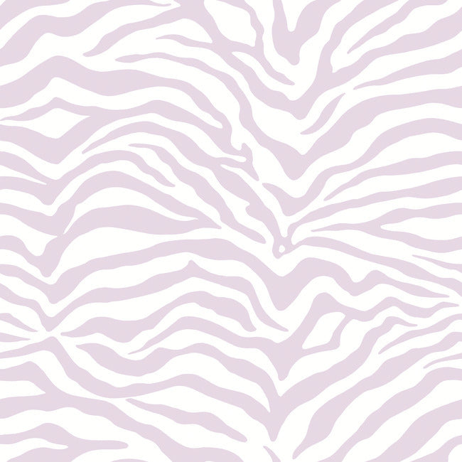 Zebra Peel and Stick Wallpaper Peel and Stick Wallpaper RoomMates Roll Purple 