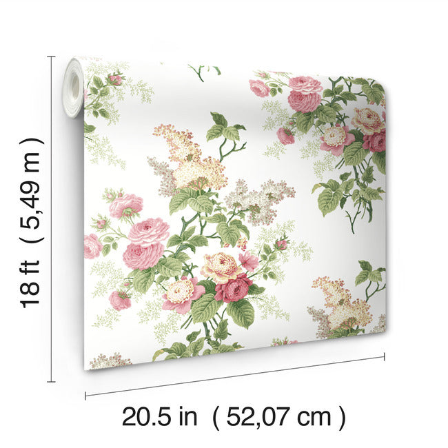 Waverly Emma's Garden Peel & Stick Wallpaper Peel and Stick Wallpaper RoomMates   