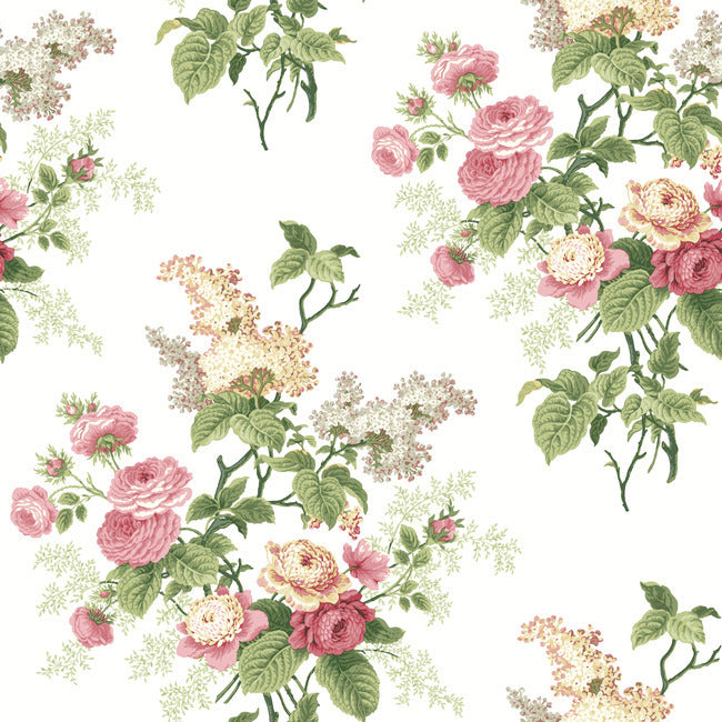 Waverly Emma's Garden Peel & Stick Wallpaper Peel and Stick Wallpaper RoomMates Roll Brights 