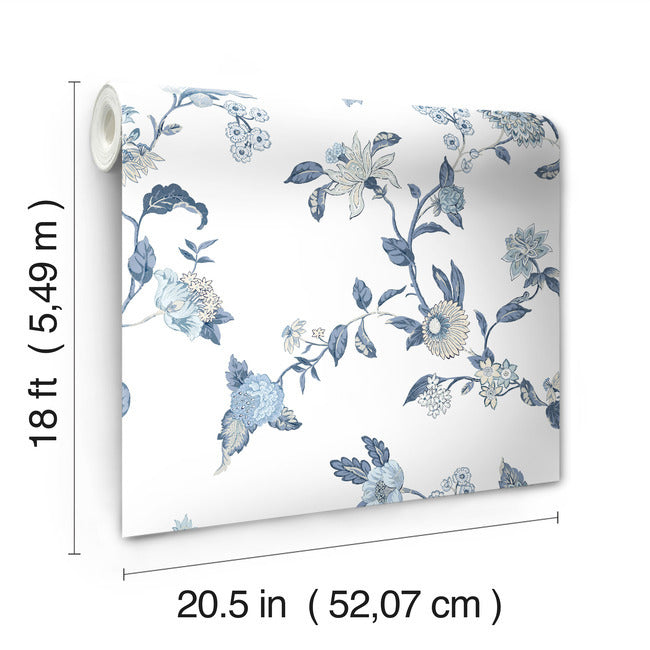 Waverly Graceful Garden Trail Peel & Stick Wallpaper Peel and Stick Wallpaper RoomMates   