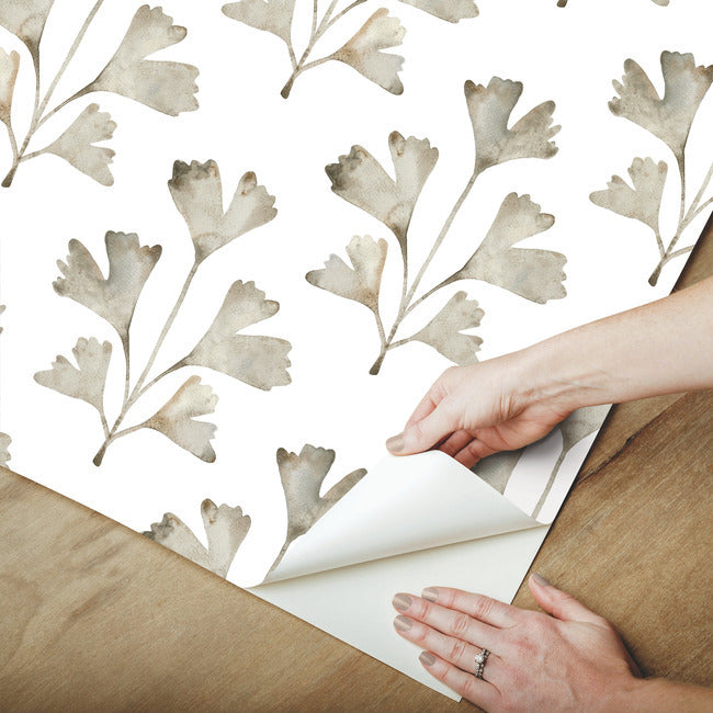 Cat Coquillette Gingko Peel & Stick Wallpaper Peel and Stick Wallpaper RoomMates   