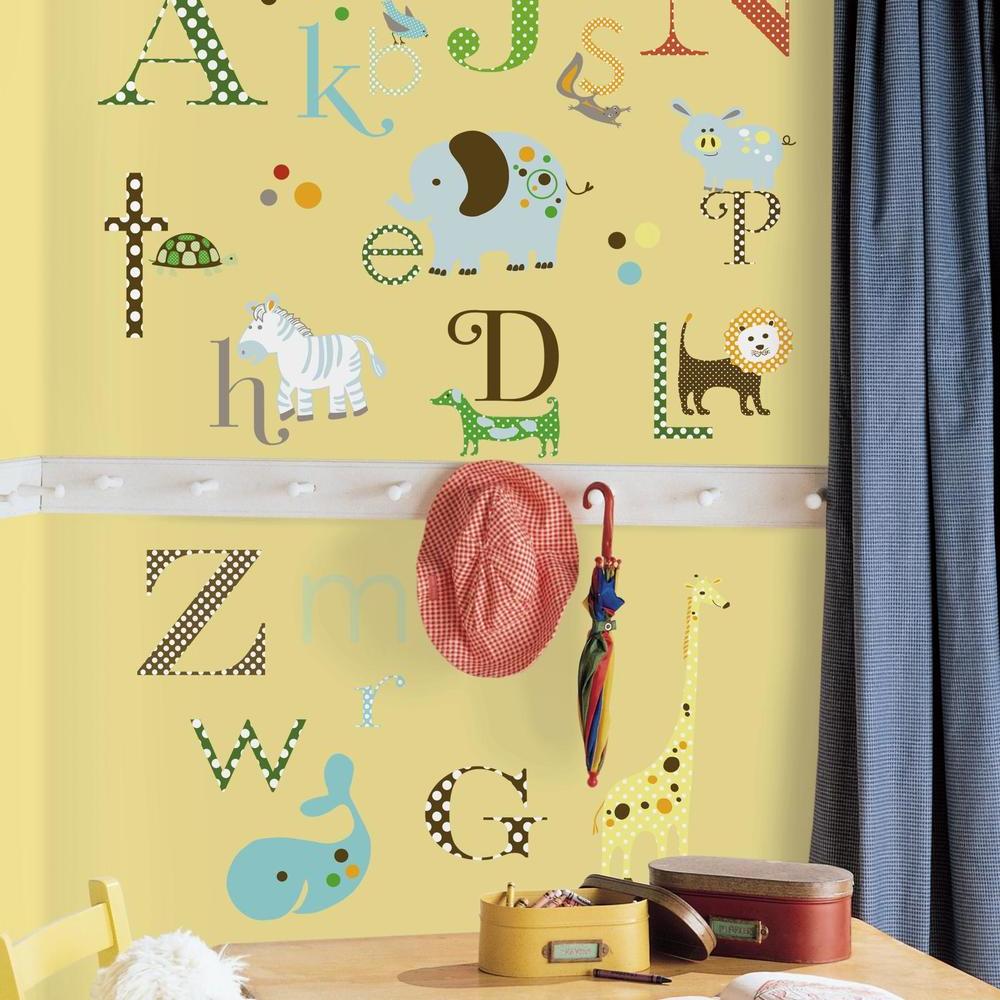 Animal Alphabet Wall Decals Wall Decals RoomMates   