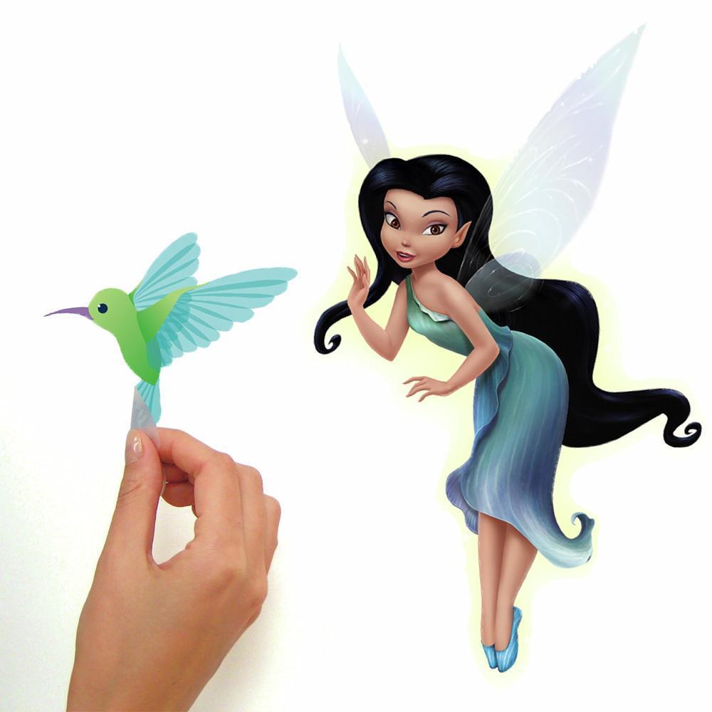 Disney Fairies Wall Decals with Glitter Wall Decals RoomMates   