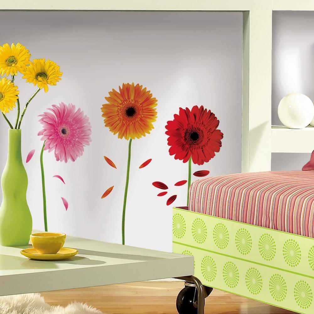 Gerber Daisies Wall Decals Wall Decals RoomMates   