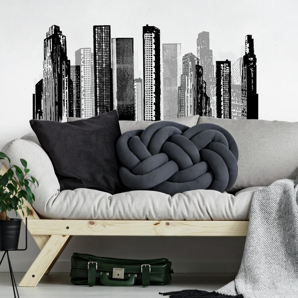 Cityscape Giant Wall Decal Wall Decals RoomMates   