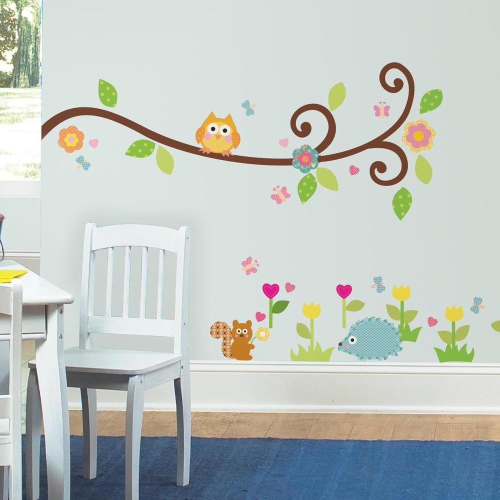 Scroll Tree Branch Wall Decals Wall Decals RoomMates   