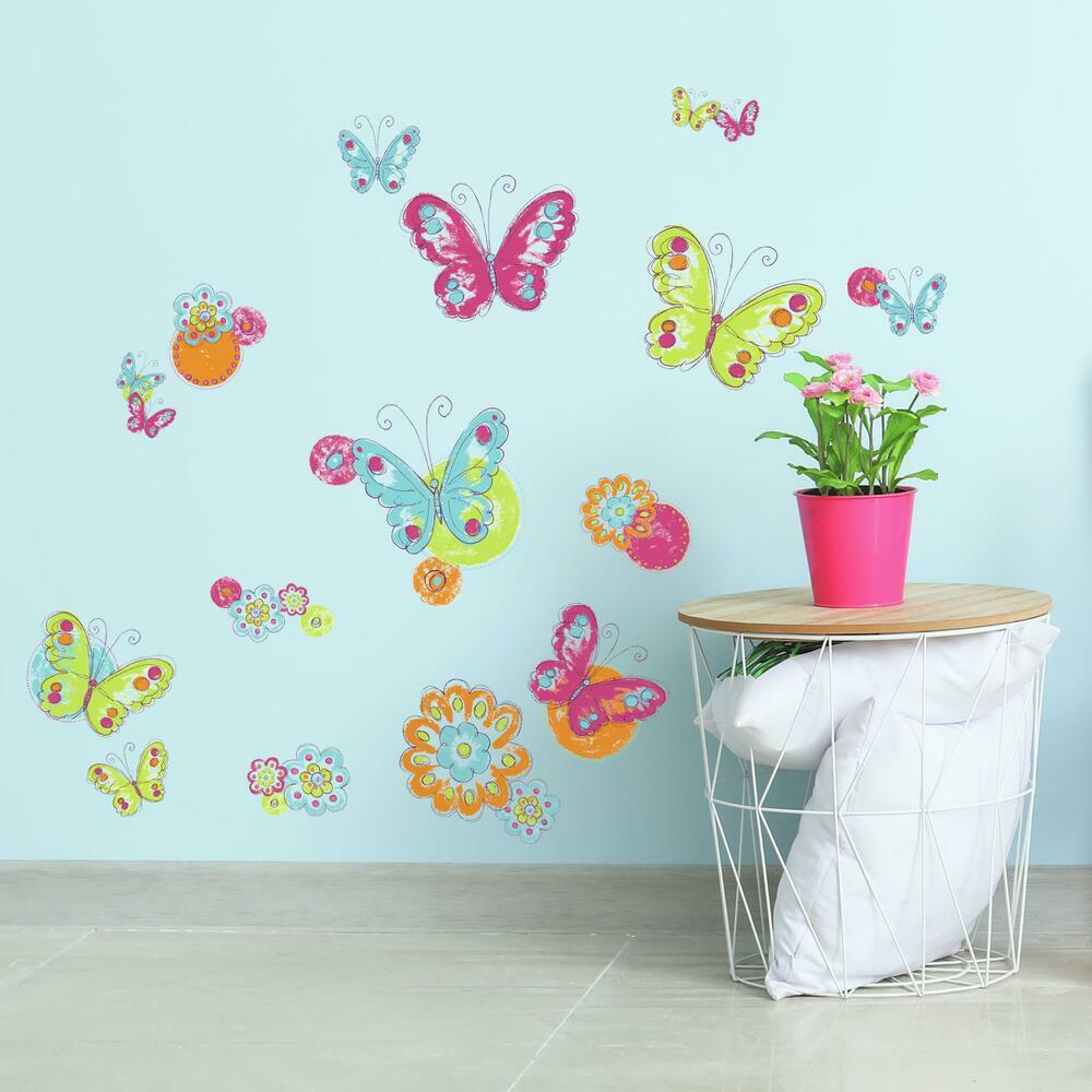 Brushwork Butterfly Wall Decals Wall Decals RoomMates   