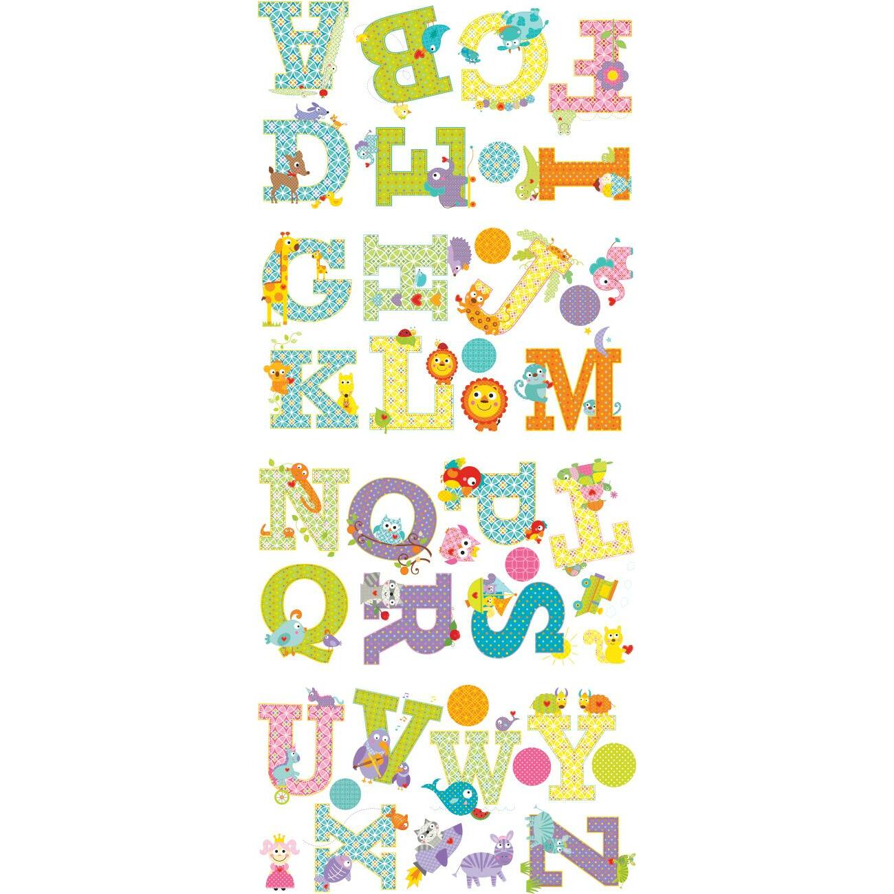 Happi Animal Alphabet Wall Decals Wall Decals RoomMates   