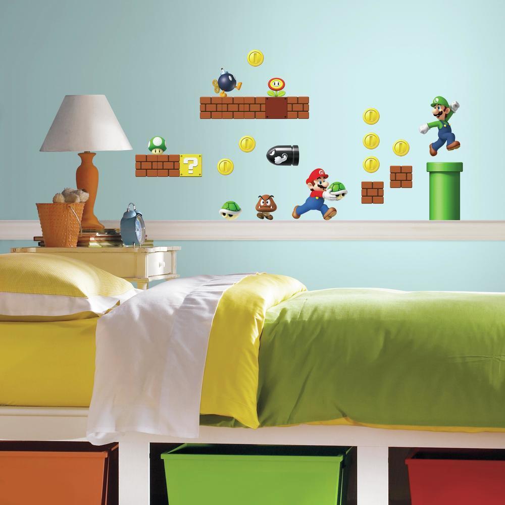 Nintendo Super Mario Bros. Build A Scene Wall Decals Wall Decals RoomMates   