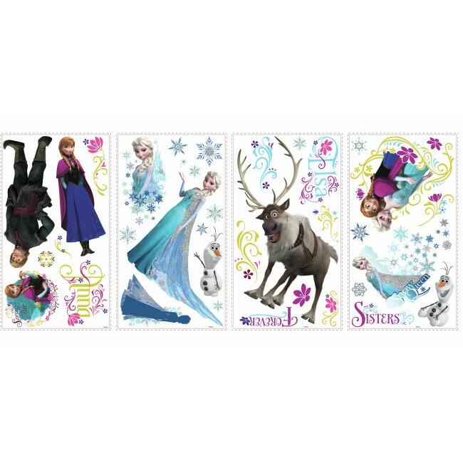 Frozen Wall Decals with Glitter Wall Decals RoomMates   