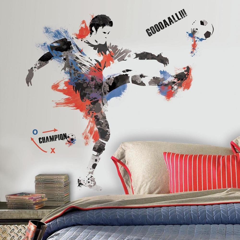 Men's Soccer Champion Giant Wall Decals Wall Decals RoomMates   