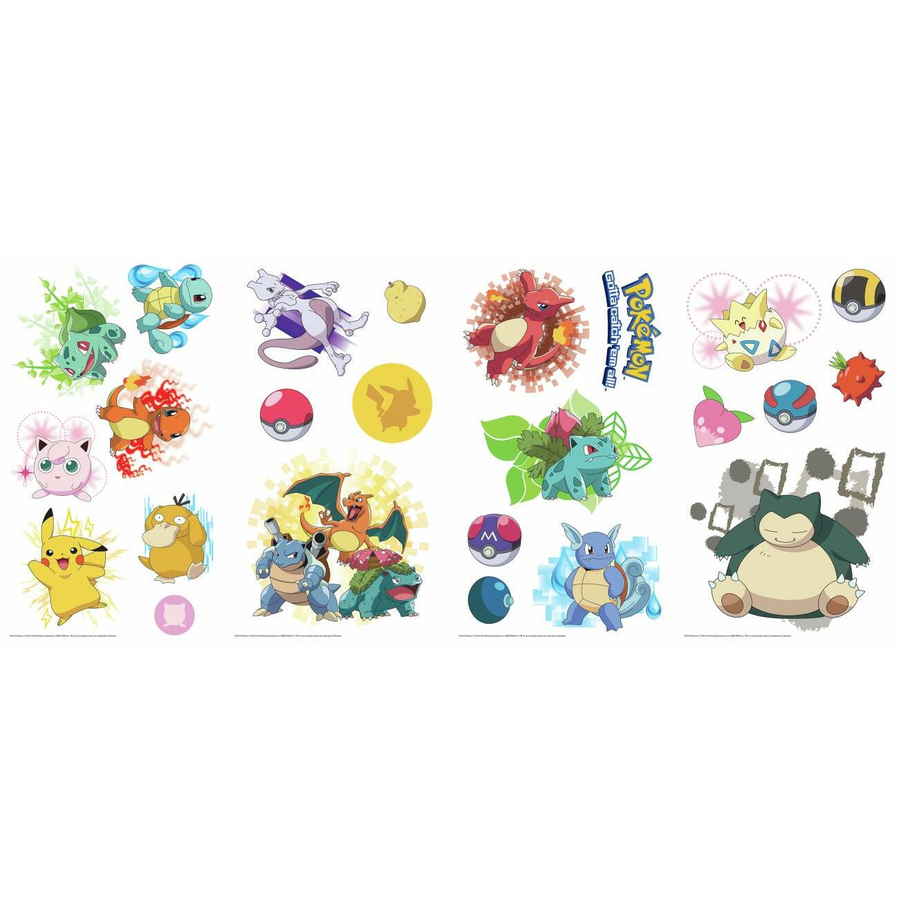Iconic Pokemon Wall Decals Wall Decals RoomMates   