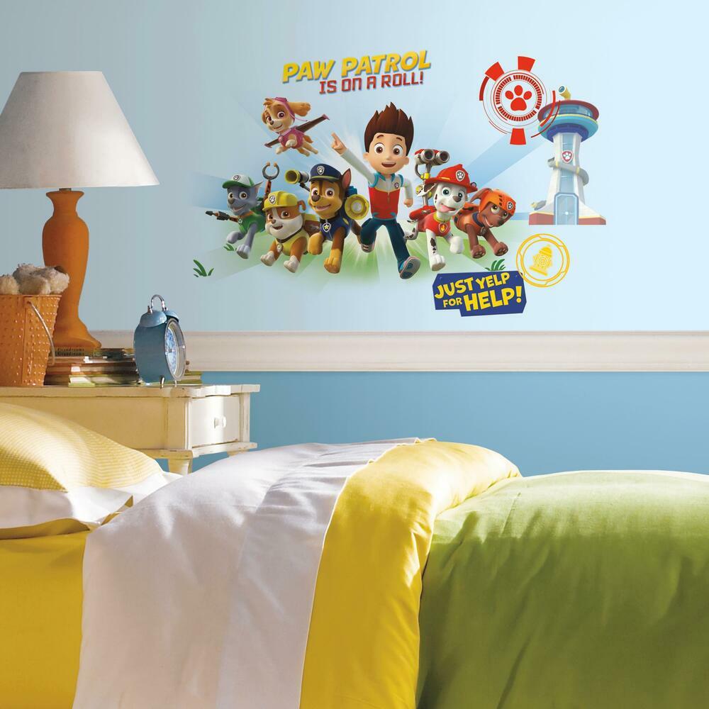 Paw Patrol Peel and Stick Wall Graphics Wall Decals RoomMates   