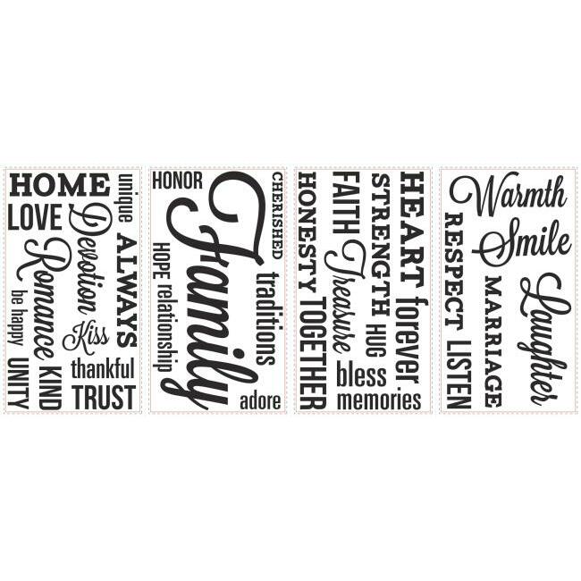 Family Quote Wall Decals Wall Decals RoomMates   