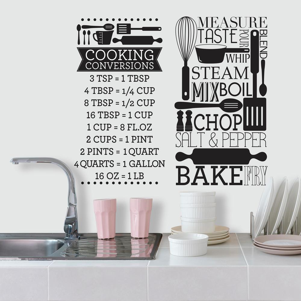 Cooking Conversions Wall Decals Wall Decals RoomMates   