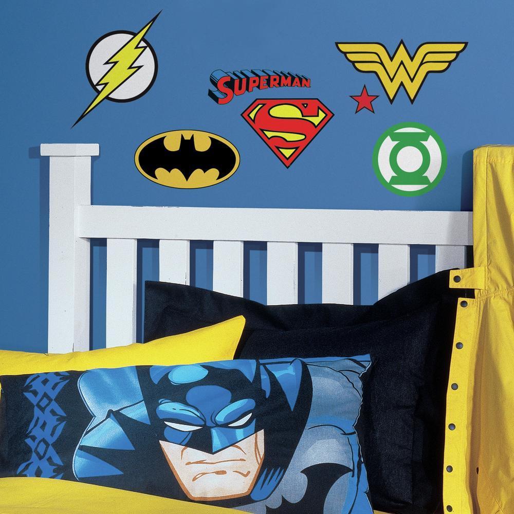 DC Super Heroes Logos Wall Decals Wall Decals RoomMates   