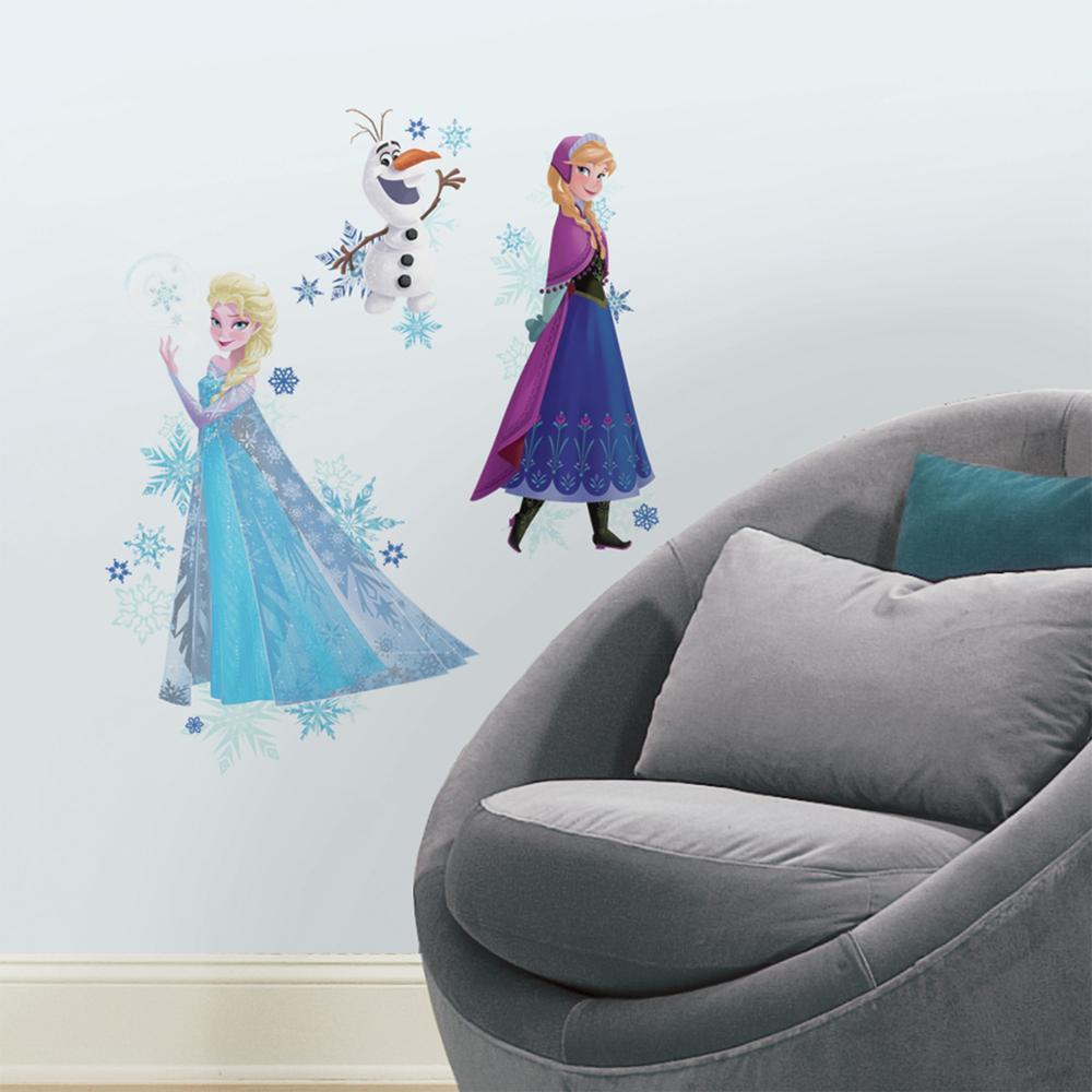 Frozen Elsa, Anna and Olaf Peel and Stick Wall Decals Wall Decals RoomMates   