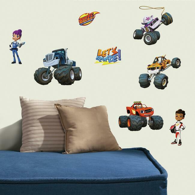 Blaze & The Monster Machines Peel and Stick Wall Decals Wall Decals RoomMates   
