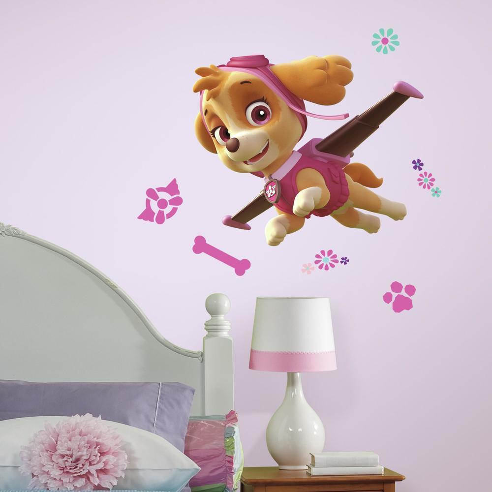 PAW Patrol Skye Peel and Stick Giant Wall Decals Wall Decals RoomMates   