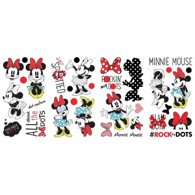 Minnie Rocks the Dots Peel and Stick Wall Decals Wall Decals RoomMates   