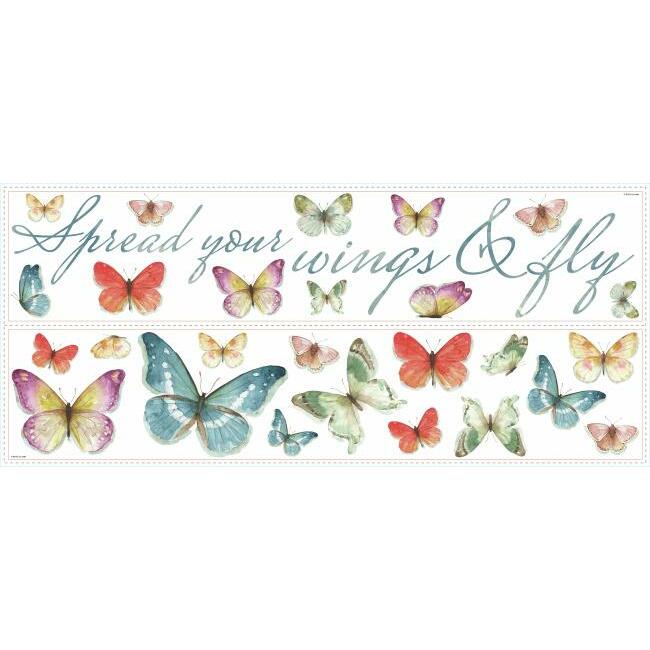Lisa Audit Butterfly Quote Wall Decals Wall Decals RoomMates   