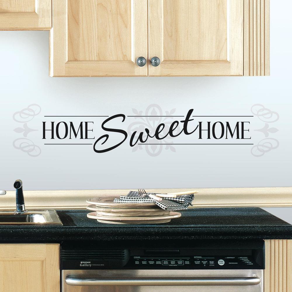 Home Sweet Home Quote Wall Decals Wall Decals RoomMates   