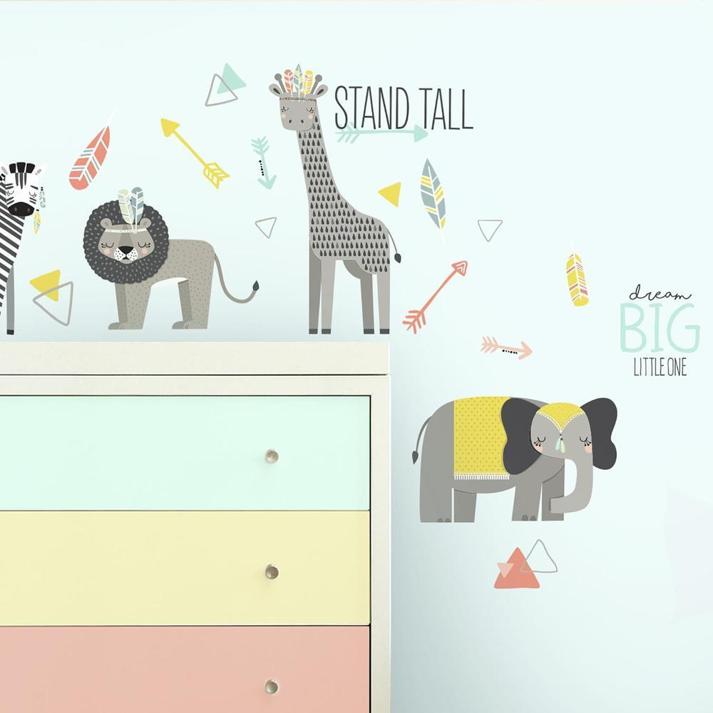 Little Explorer Animal Peel and Stick Wall Decals Wall Decals RoomMates   