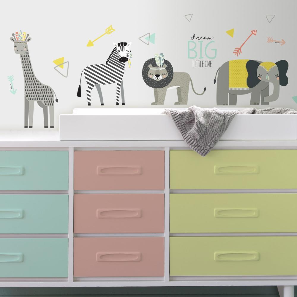 Little Explorer Animal Peel and Stick Wall Decals Wall Decals RoomMates   